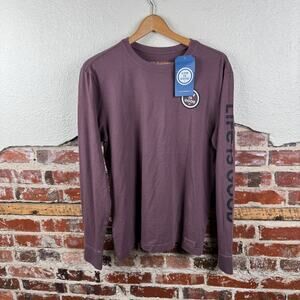 Life Is Good Shirt Mens Small Purple Long Sleeve Crusher Optimistic Graphic Tee